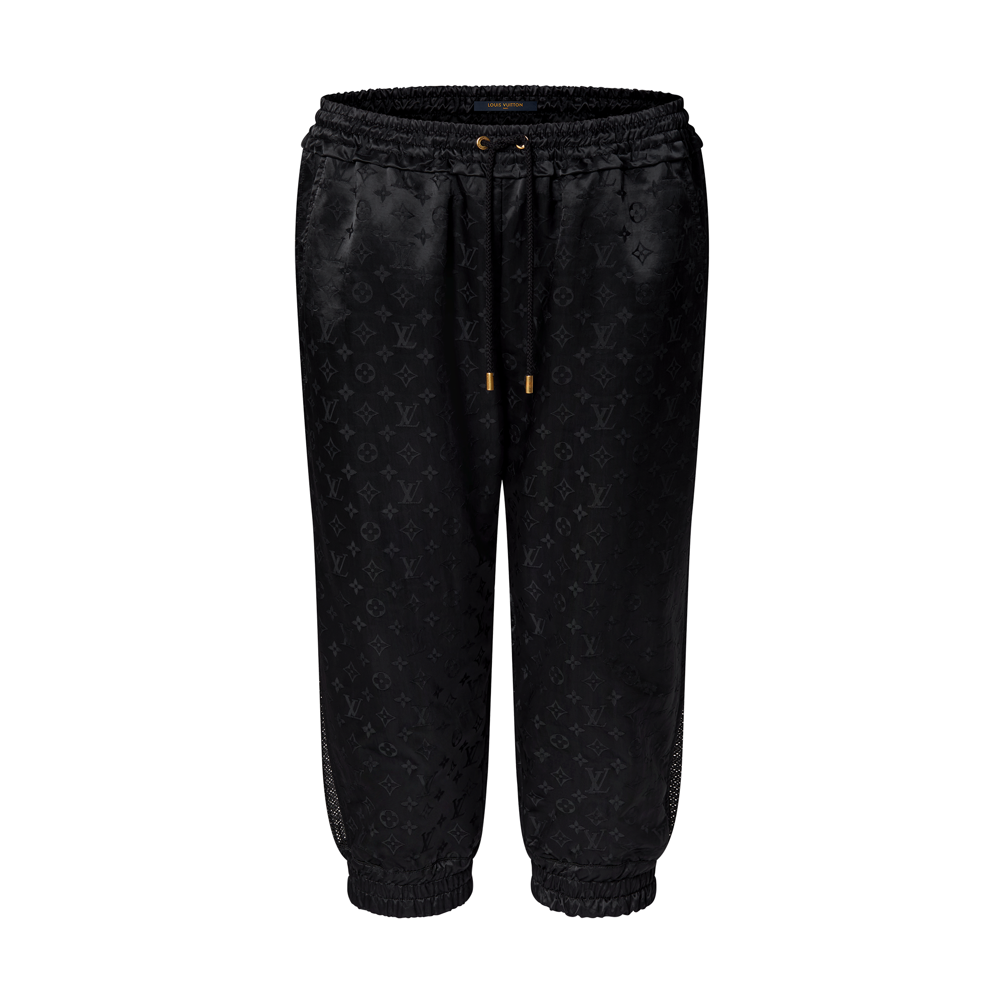 Shiny Monogram Cropped Jogging Pants Ready to Wear LOUIS VUITTON